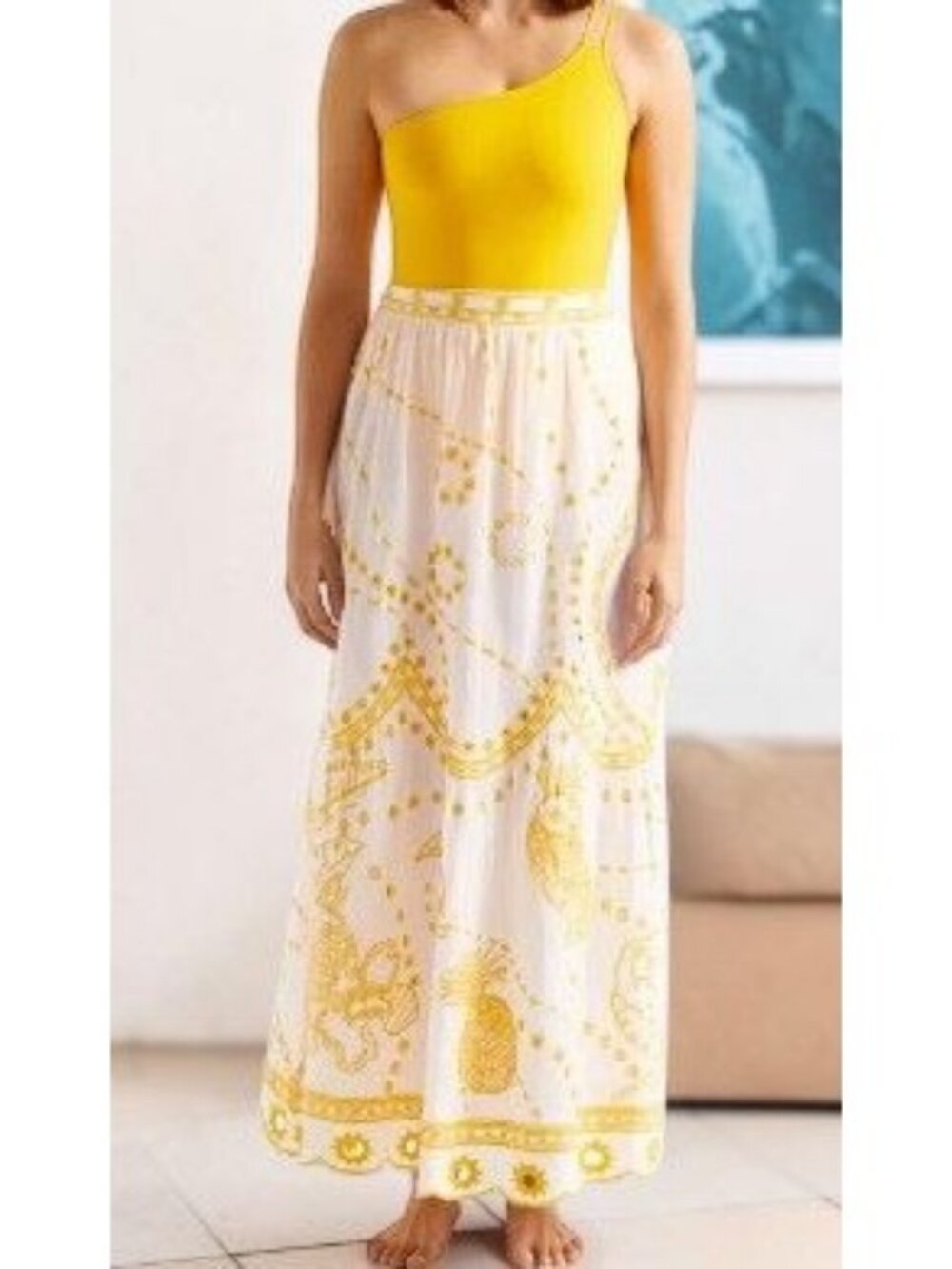 ERES Ambra Boss Skirt /Cover up  Passion 23 Yellow _ Display Model    Size M NWT